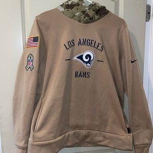 NFL Los Angeles Rams Tan Hoodie